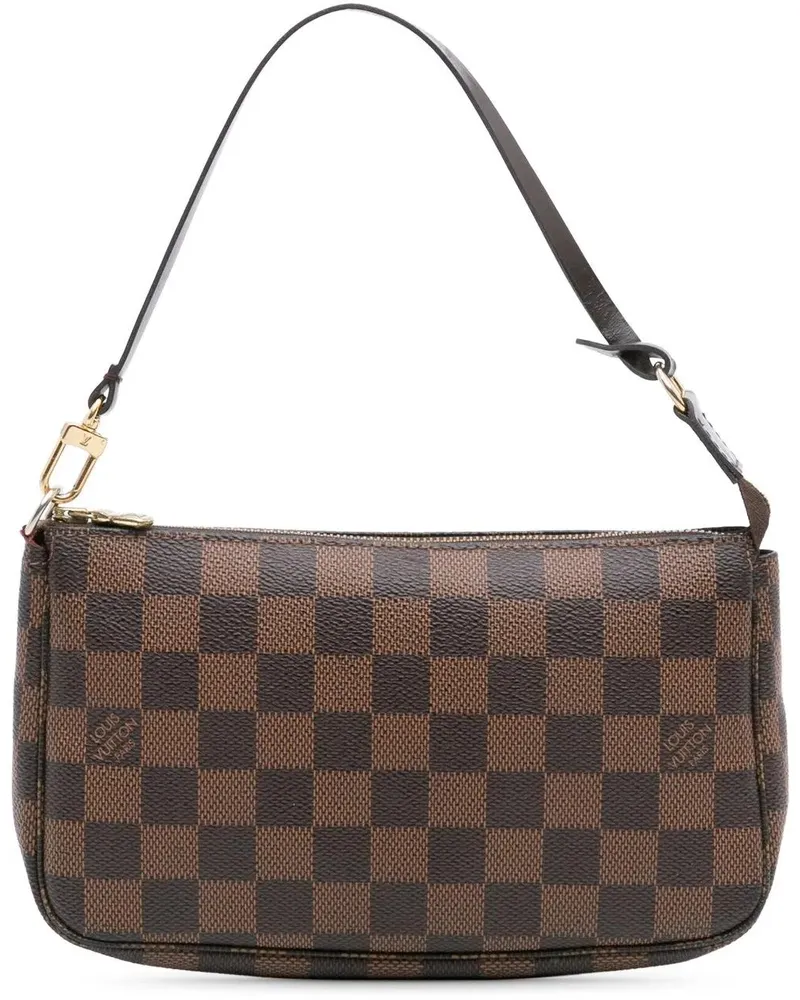 Louis Vuitton Hobo Bags Damier Ebene Pochette Accessoires braun Braun