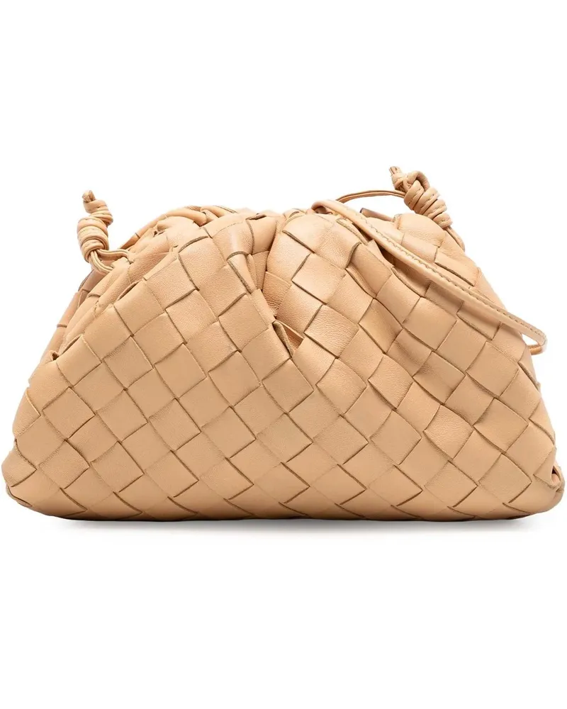 Bottega Veneta Hobo Bags Nappa Intrecciato The Mini Pouch Crossbody braun Braun