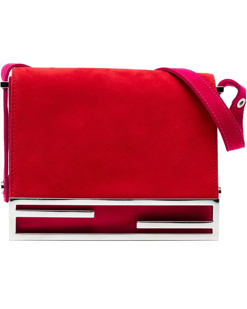 Fendi Hobo Bags Suede Crossbody rot Rot