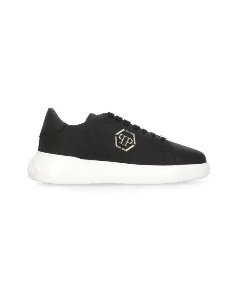 Philipp Plein Low-Top Sneaker New Basic Hexagon Sneakers schwarz Schwarz