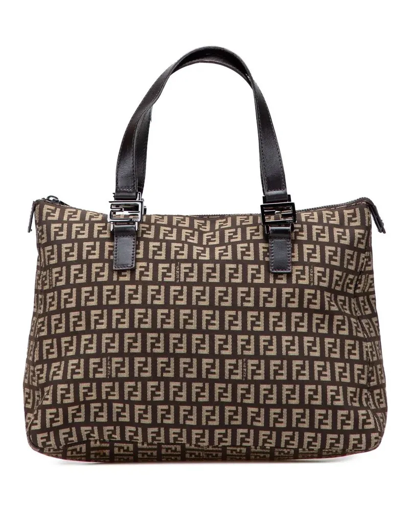 Fendi Shopper Zucchino Canvas Tote braun Braun