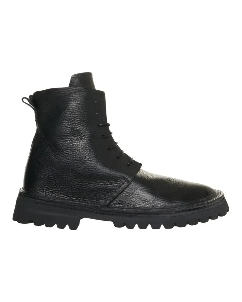 Moma Stiefel Arizona Raw' Leather Boots schwarz Schwarz