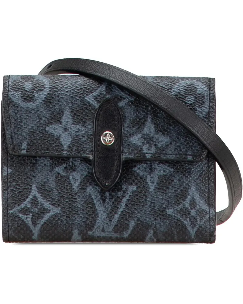 Louis Vuitton Hobo Bags Monogram Pastel Cross Card Holder schwarz Schwarz