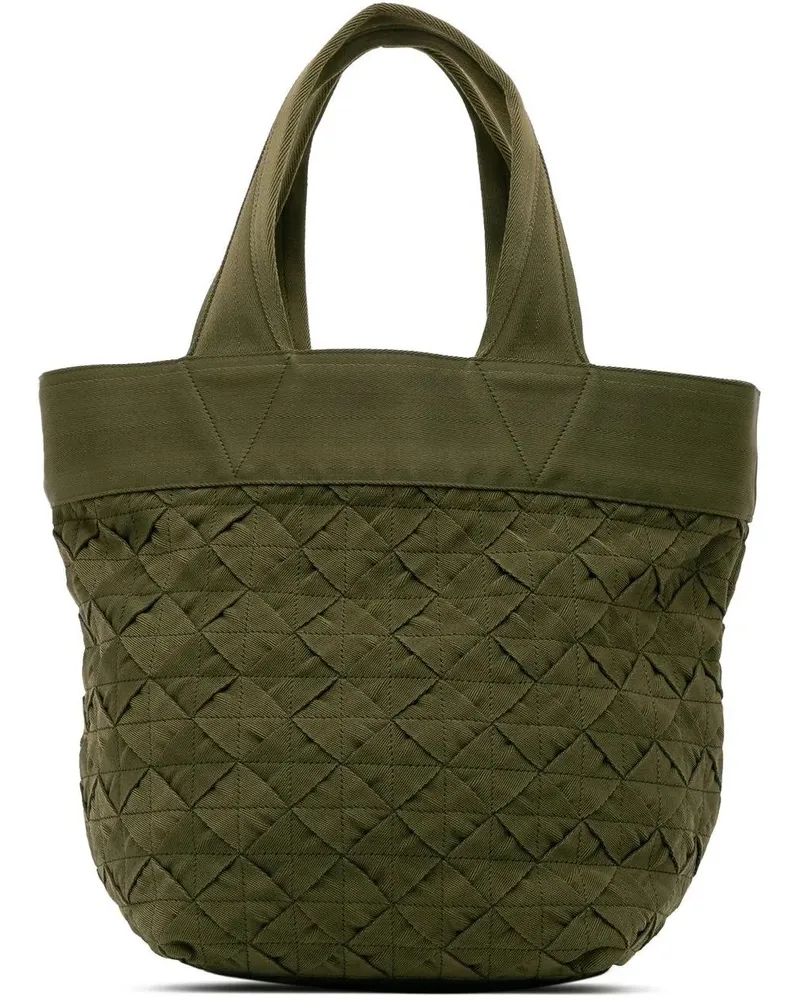 Bottega Veneta Shopper Canvas Intrecciato Tote grün Grün