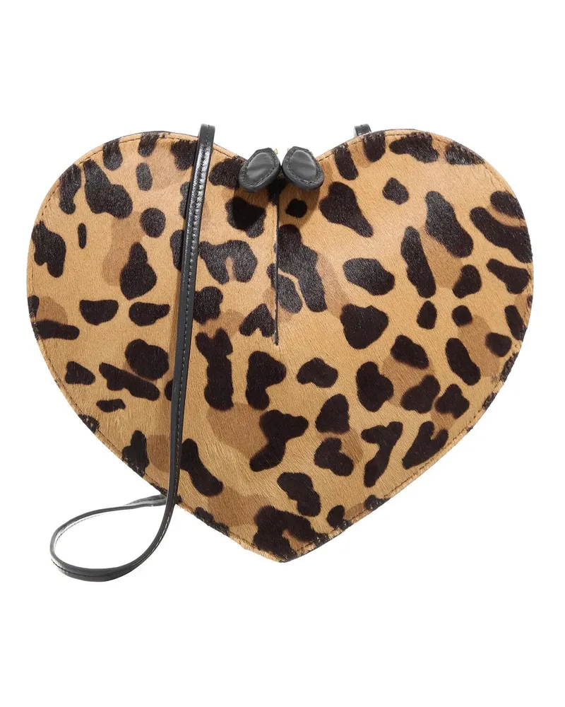 Alaïa Crossbody Bags Le Coeur Bag leopardenmuster 