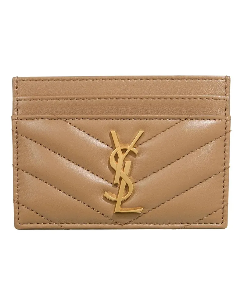 Saint Laurent Portemonnaie Cassandre Card Case beige Beige
