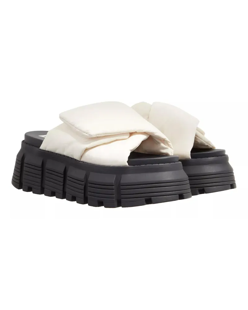 Buffalo Slipper & Pantoletten Ava Velcross weiß Weiß