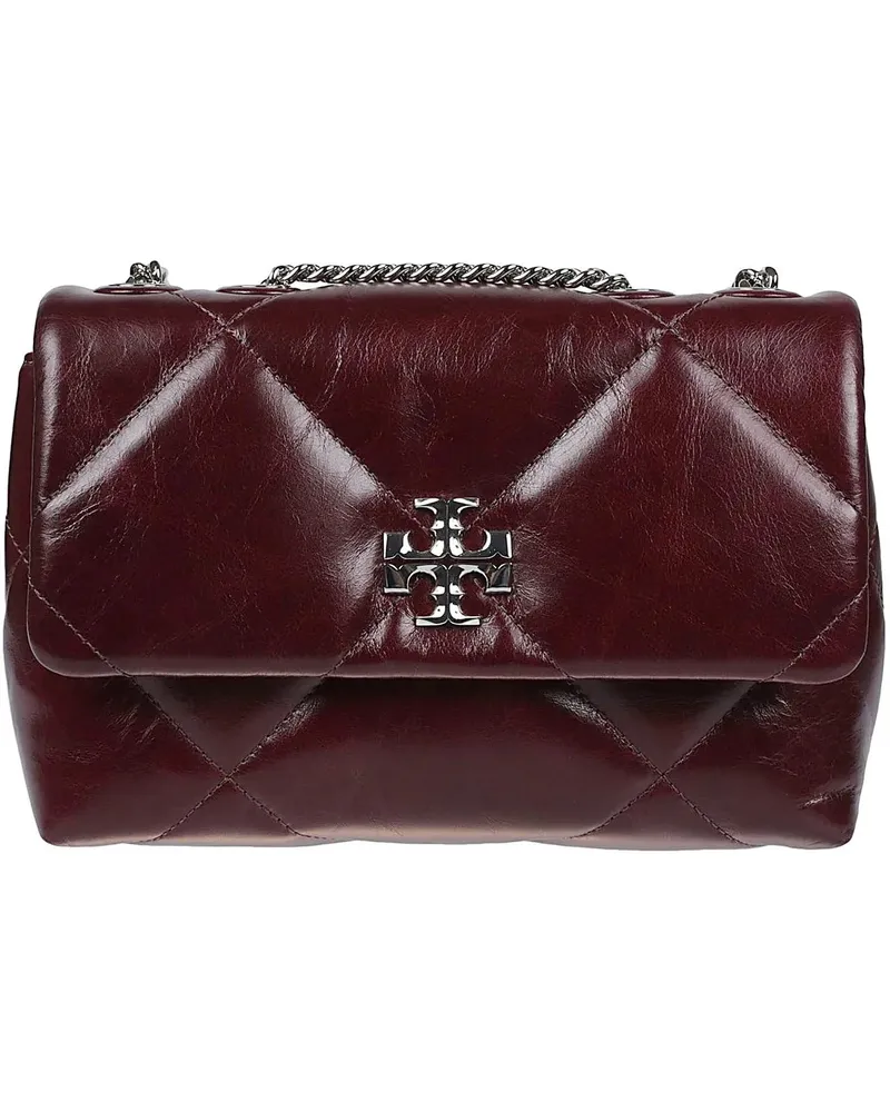 Tory Burch Crossbody Bags Small Kira Diamond Quilt Distressed Convertible Sh rot Rot
