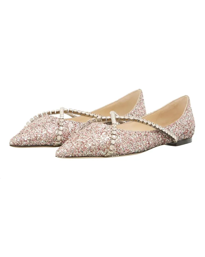 Jimmy Choo Loafer Ballerinas Woman rosa Gold