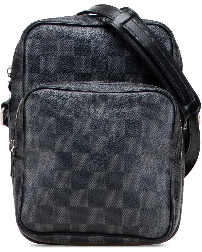 Louis Vuitton Hobo Bags Damier Graphite Rem schwarz Schwarz