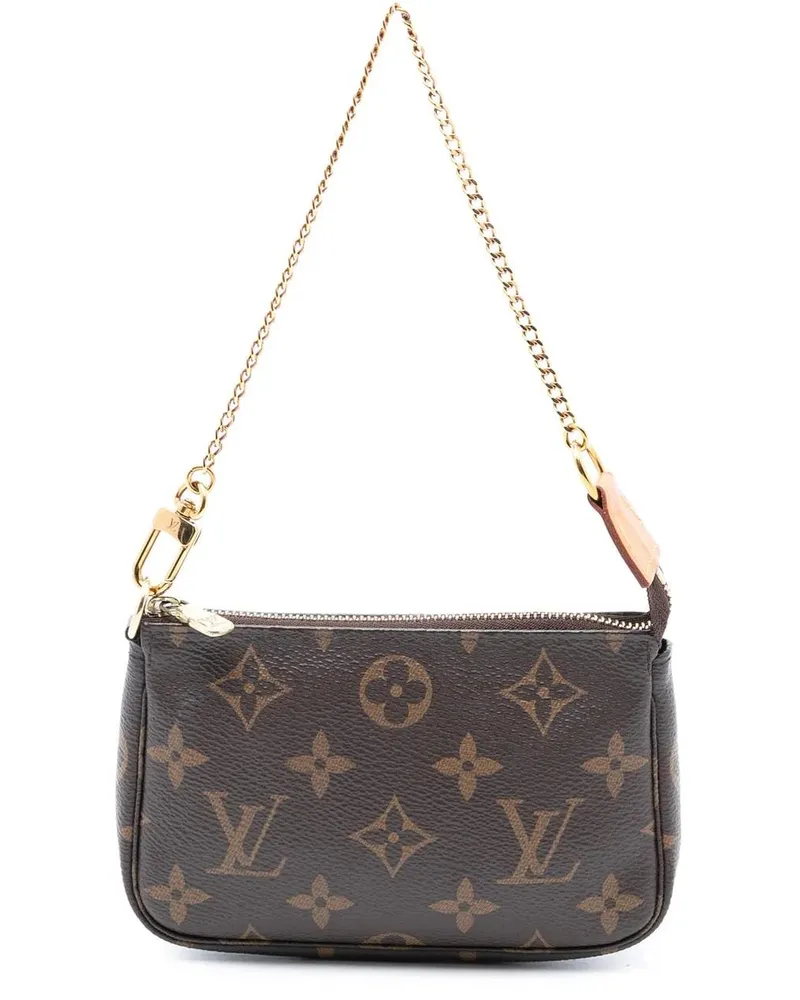 Louis Vuitton Crossbody Bags Monogram Mini Pochette Accessoires braun Braun
