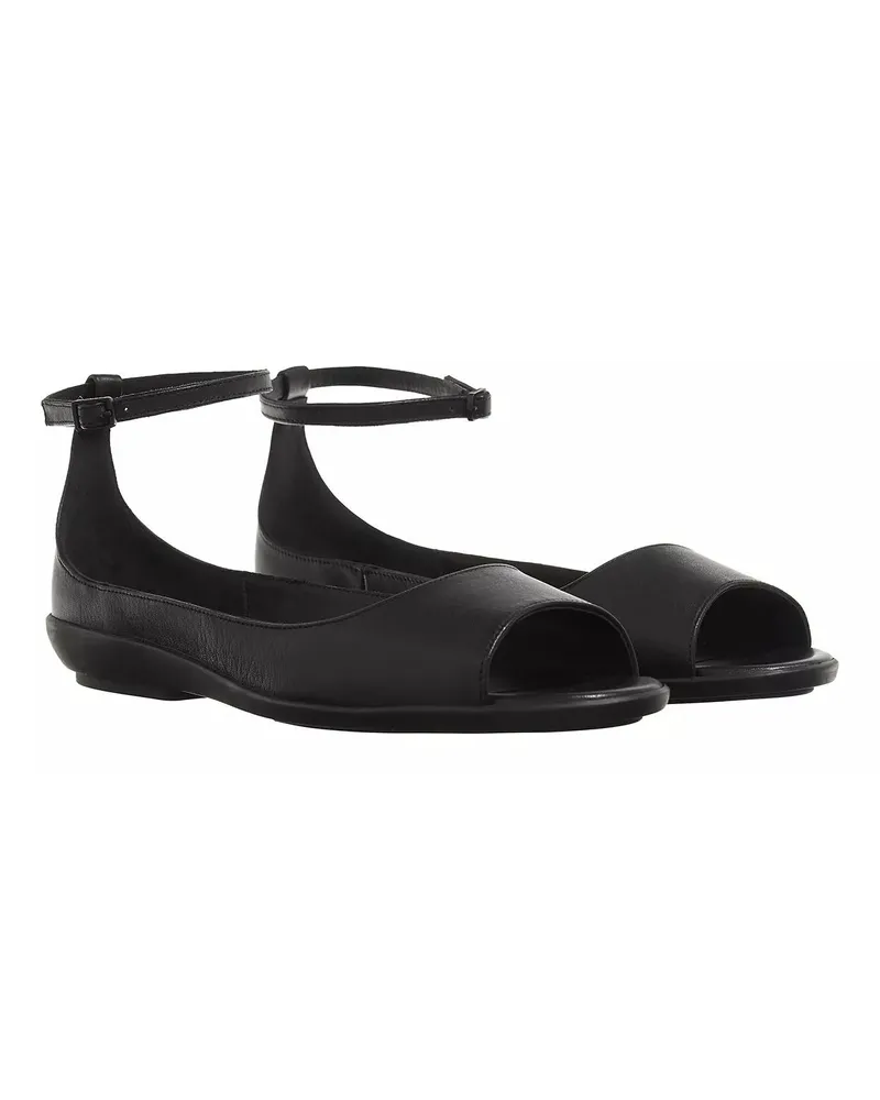 Calvin Klein Sandalen & Sandaletten Peep Toe Ballerina Lth Schwarz