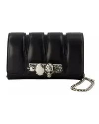 Alexander McQueen Crossbody Bags The Slash Clutch  - Black - Leather Schwarz