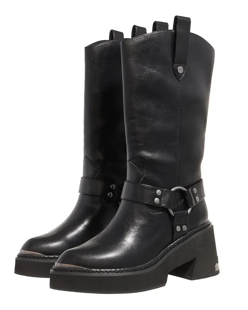 Buffalo Stiefel & Boots Bull Biker Hi schwarz Schwarz