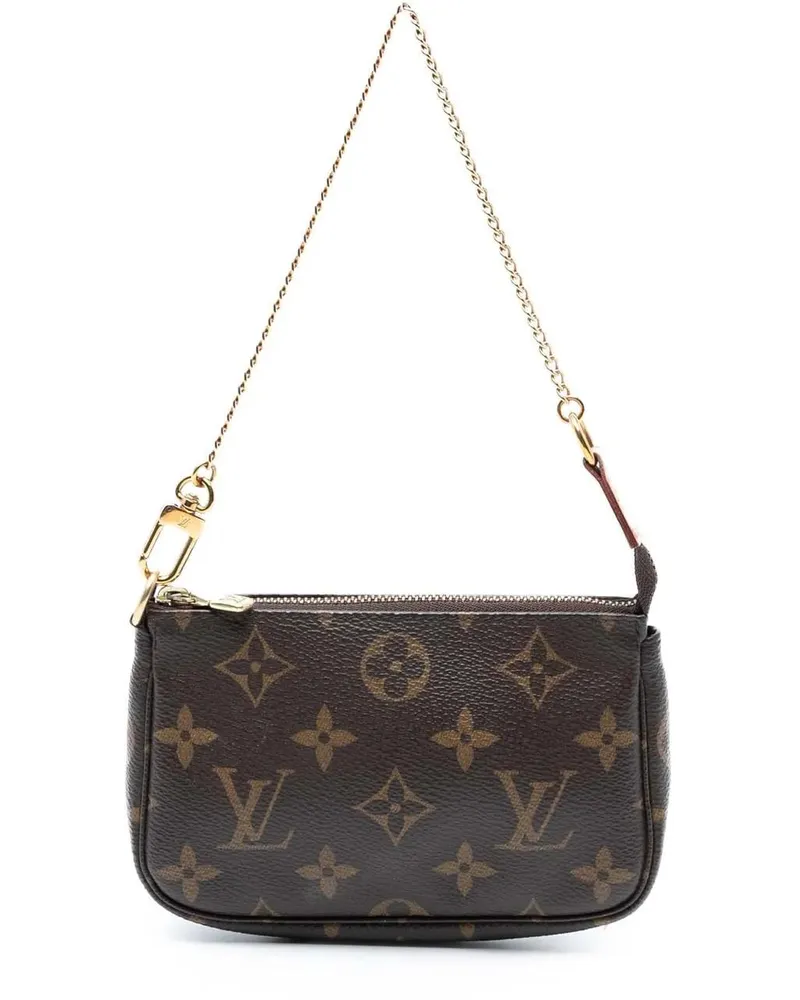 Louis Vuitton Crossbody Bags Monogram Mini Pochette Accessoires braun Braun