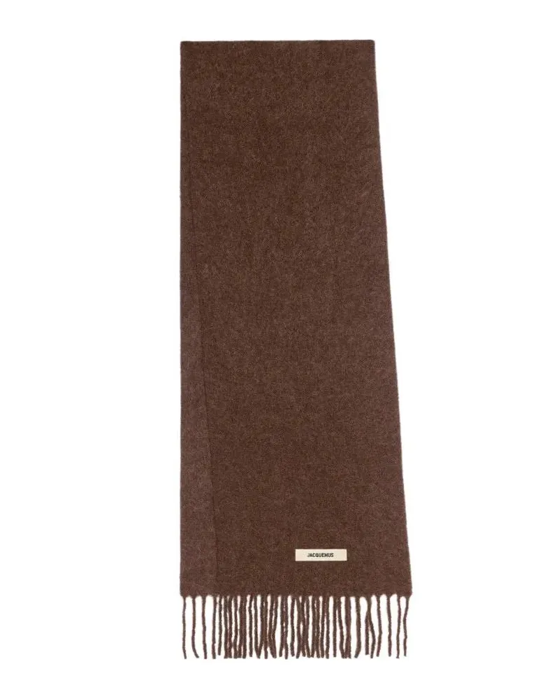 Jacquemus Tücher & Schals Carro Wool Scarf Braun