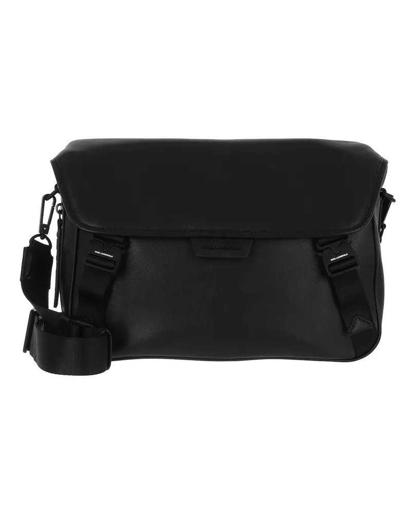 Karl Lagerfeld Reisegepäck K/Karl Leather Messenger Schwarz