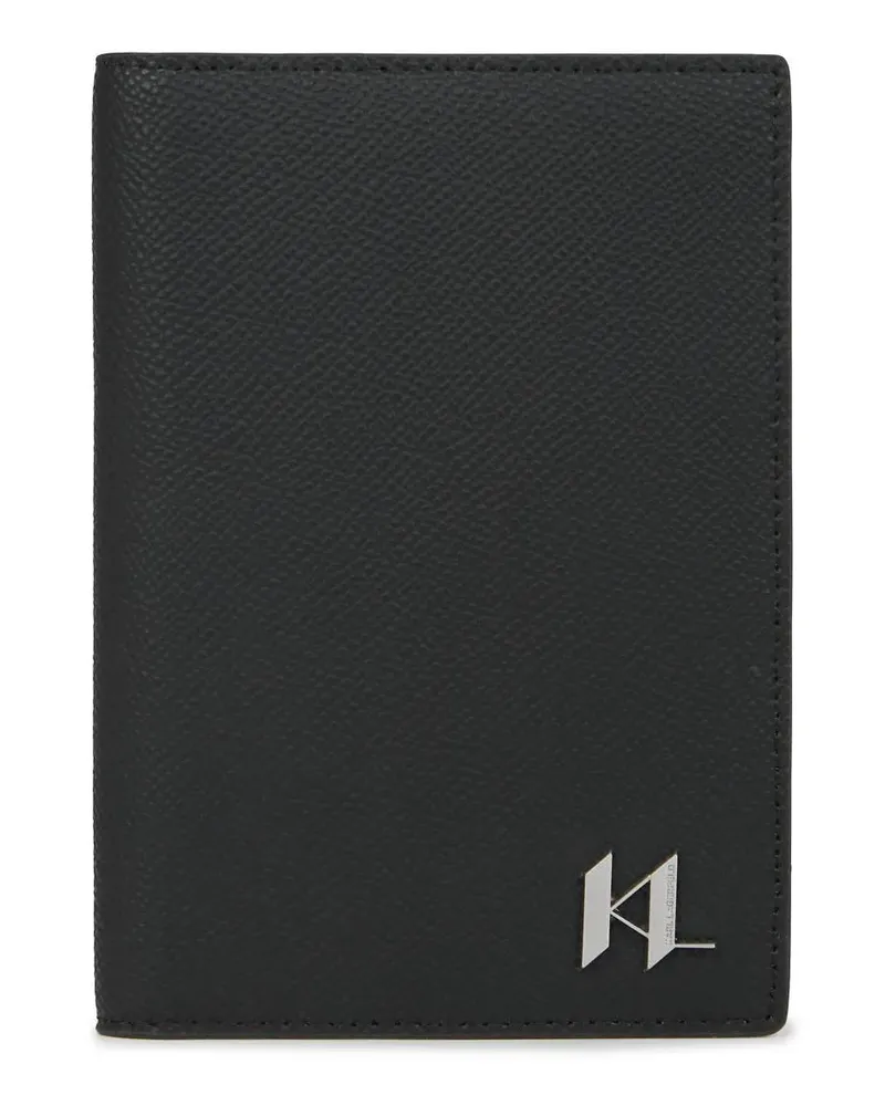 Karl Lagerfeld Portemonnaies K/Monogram Reisepassetui schwarz Schwarz
