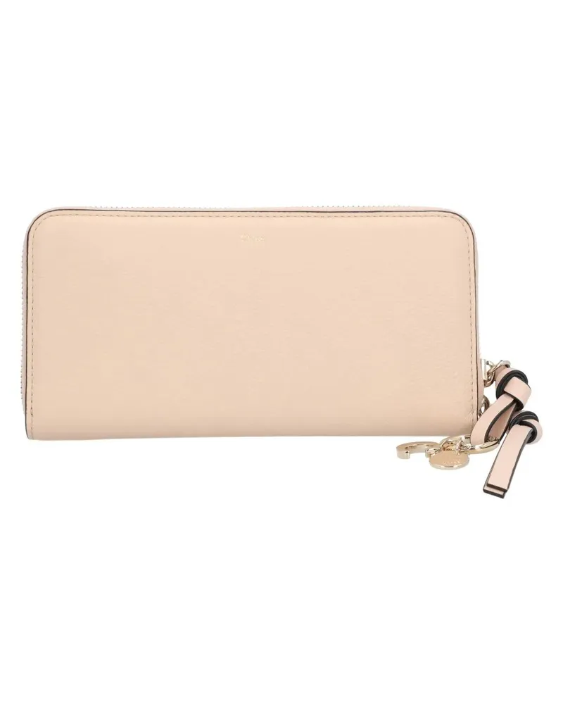 Chloé Portemonnaie Alphabet Long Wallet Beige beige Beige