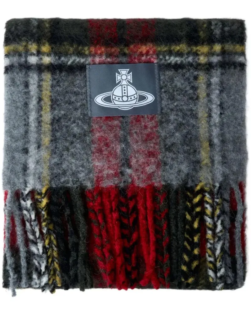 Vivienne Westwood Handschuhe Check Scarf Red bunt Bunt