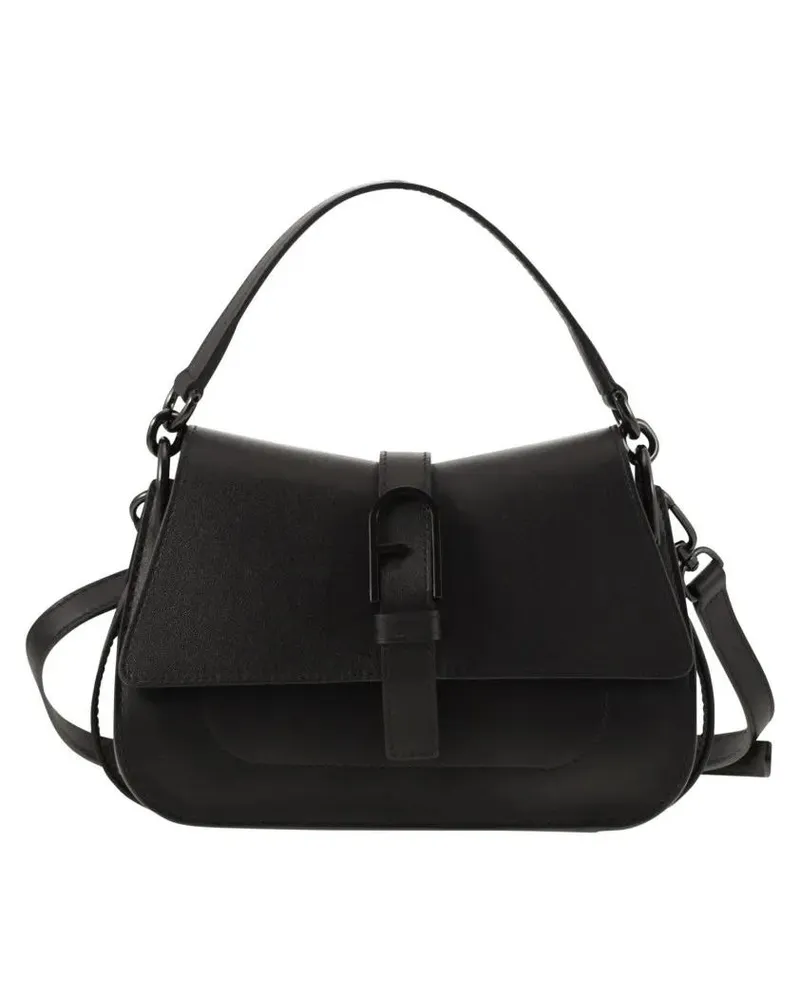 Furla Hobo Bags Flow Mini - Hand Bag schwarz Schwarz