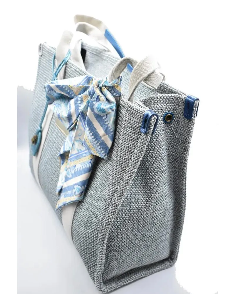 Kurt Geiger Shopper & Totes Textured Grey Tote Bag With Decorative Scarf grau Grau