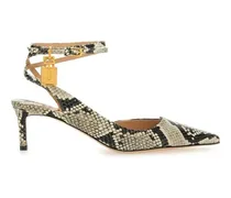 Sandalen Slingback Python Sandal bunt