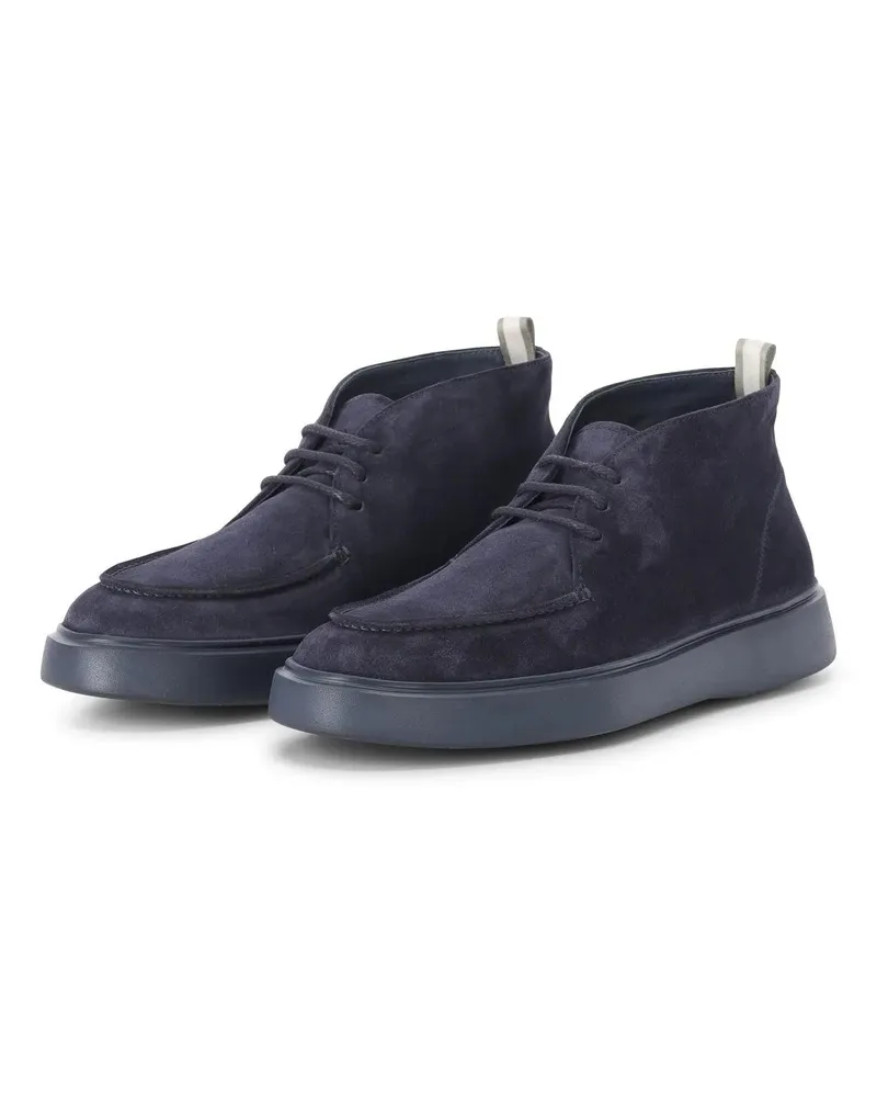 Officine Creative Italia Low-Top Sneaker Desertboot Frame aus Veloursleder blau Blau