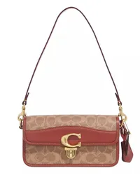 Coach Satchel Bag Coated Canvas Signature Studio Bag Beige