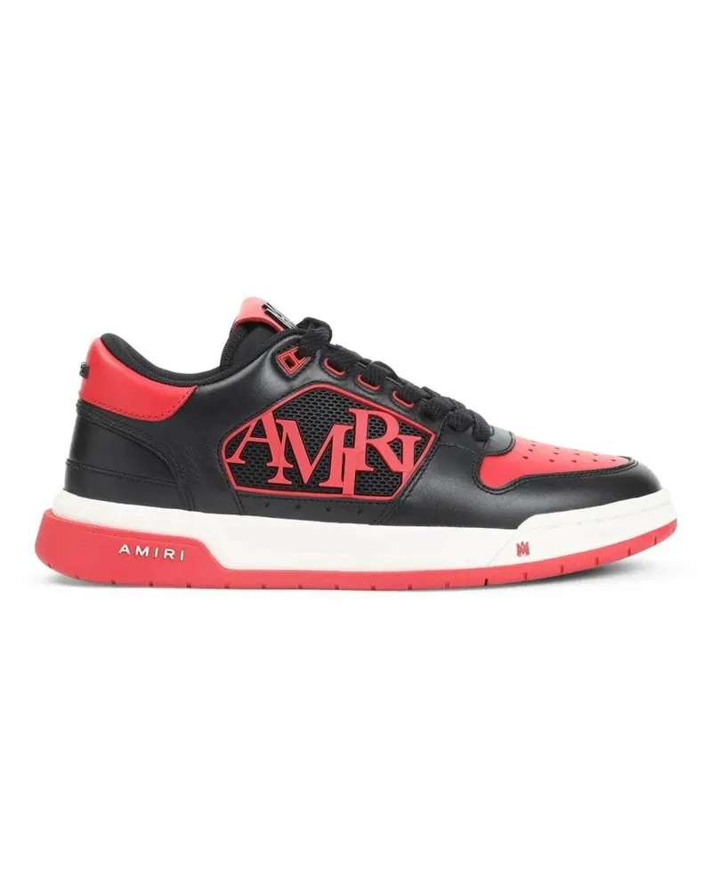 Amiri Low-Top Sneaker Red And Black Leather Sneakers schwarz Schwarz