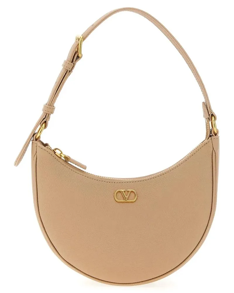 Valentino Garavani Hobo Bags Vlogo Mini Shoulder Bag beige Beige