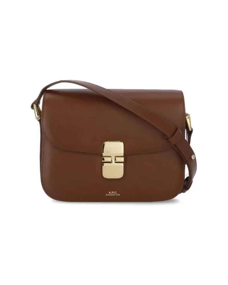 A.P.C. Hobo Bags Grace Shoulder Bag braun Braun