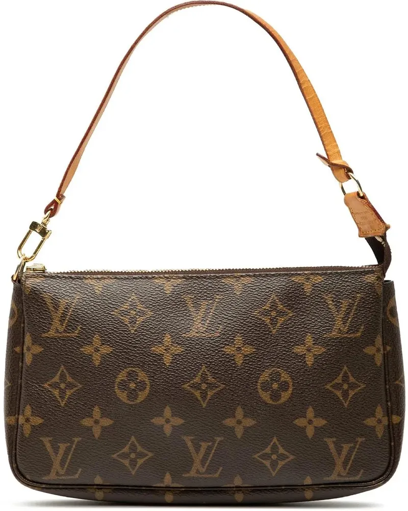 Louis Vuitton Hobo Bags Monogram Pochette Accessoires braun Braun