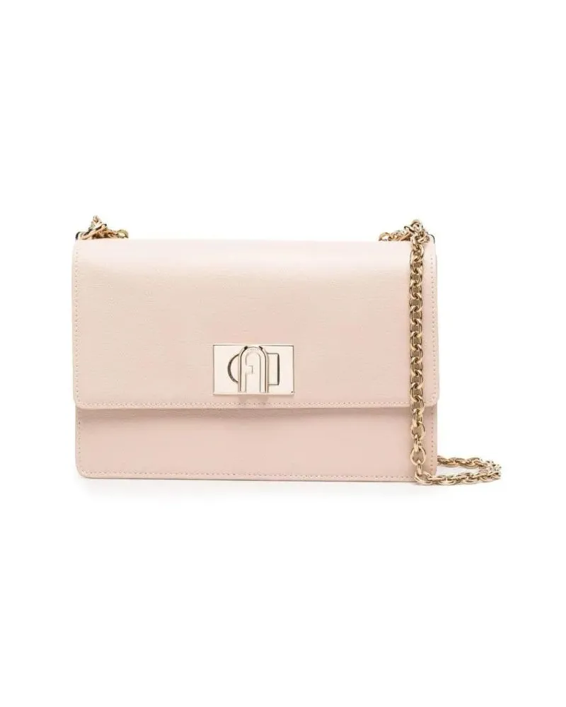 Furla Hobo Bags 1927 Logo Crossbody Bag beige Beige