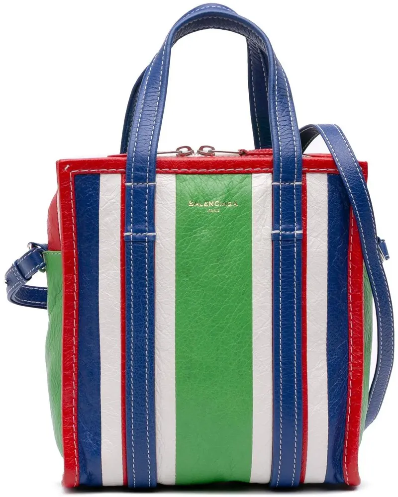 Balenciaga Hobo Bags XS Lambskin Bazar Shopper Satchel grün Grün