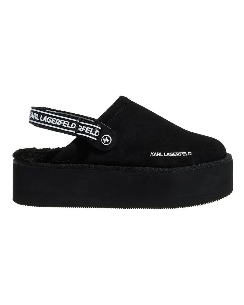 Karl Lagerfeld Slipper & Pantoletten Thermo Slingback Klog schwarz Schwarz