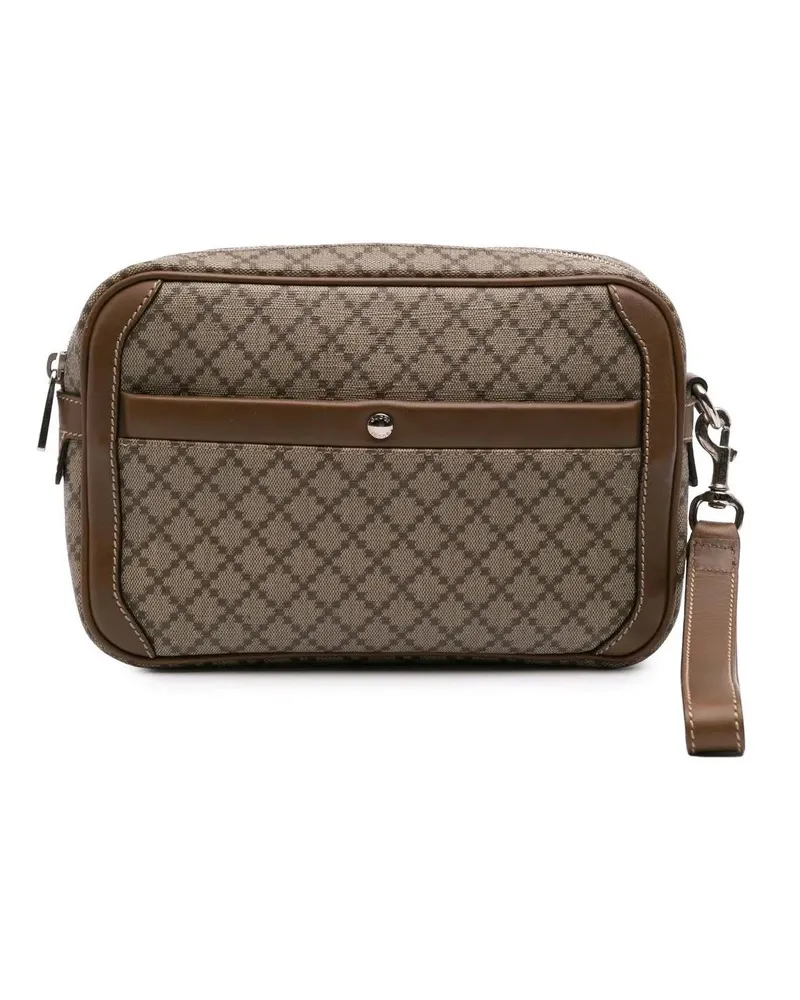 Gucci Clutches 2016-2024 Diamante Coated Canvas Clutch braun Braun