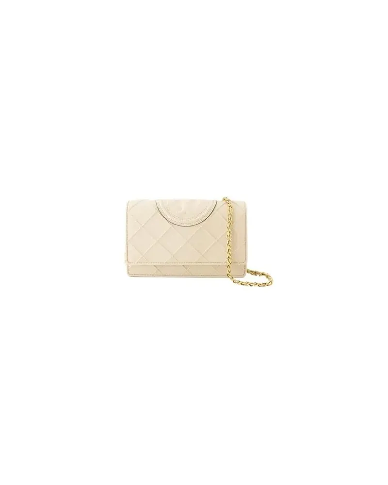 Tory Burch Portemonnaie Fleming Soft Chain Wallet beige Beige