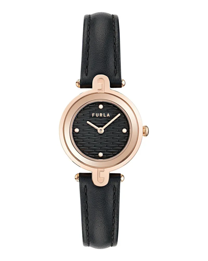 Furla Uhr Quarz-Analoguhr  Arch-Bar black Schwarz