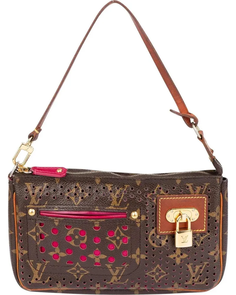 Louis Vuitton Crossbody Bags  Limited Perforated Monogram Pochette braun Braun