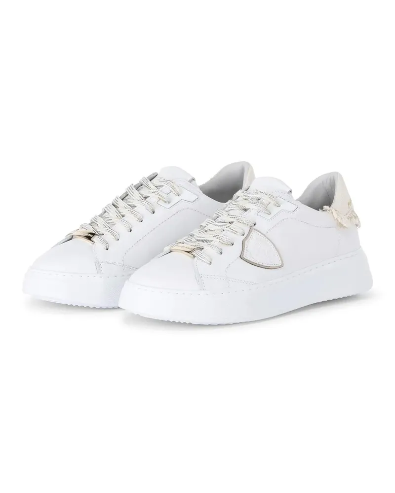 Philippe Model Low-Top Sneaker Sneaker aus Leder creme Creme