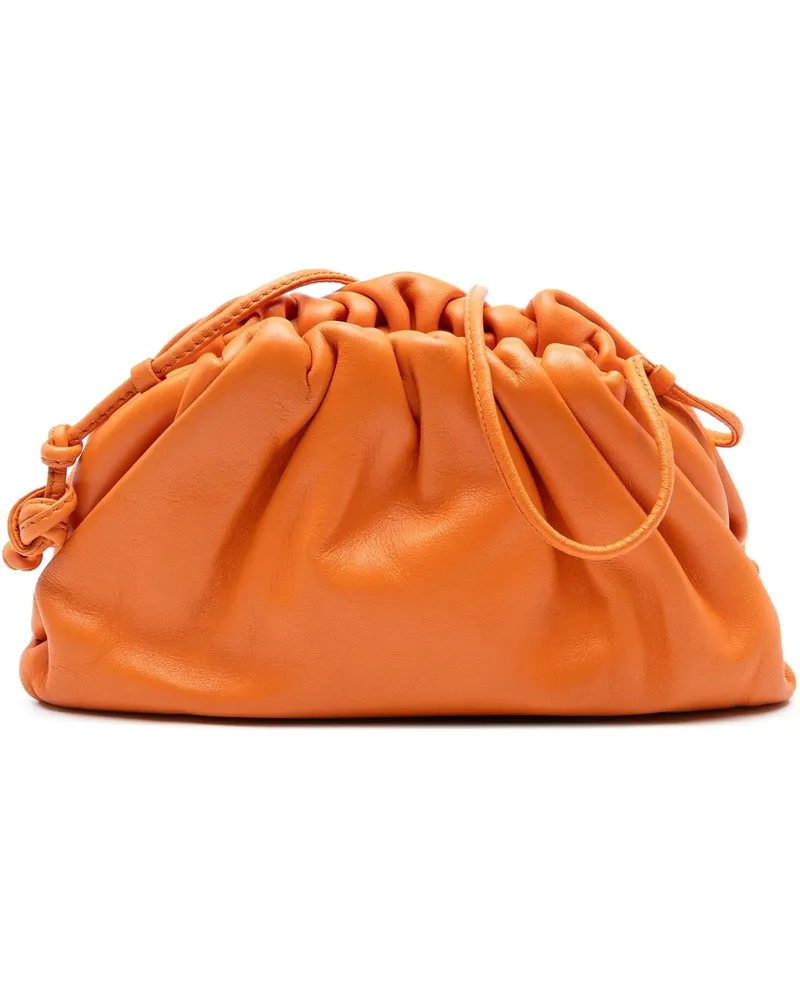 Bottega Veneta Hobo Bags Lambskin The Mini Pouch Crossbody orange Orange