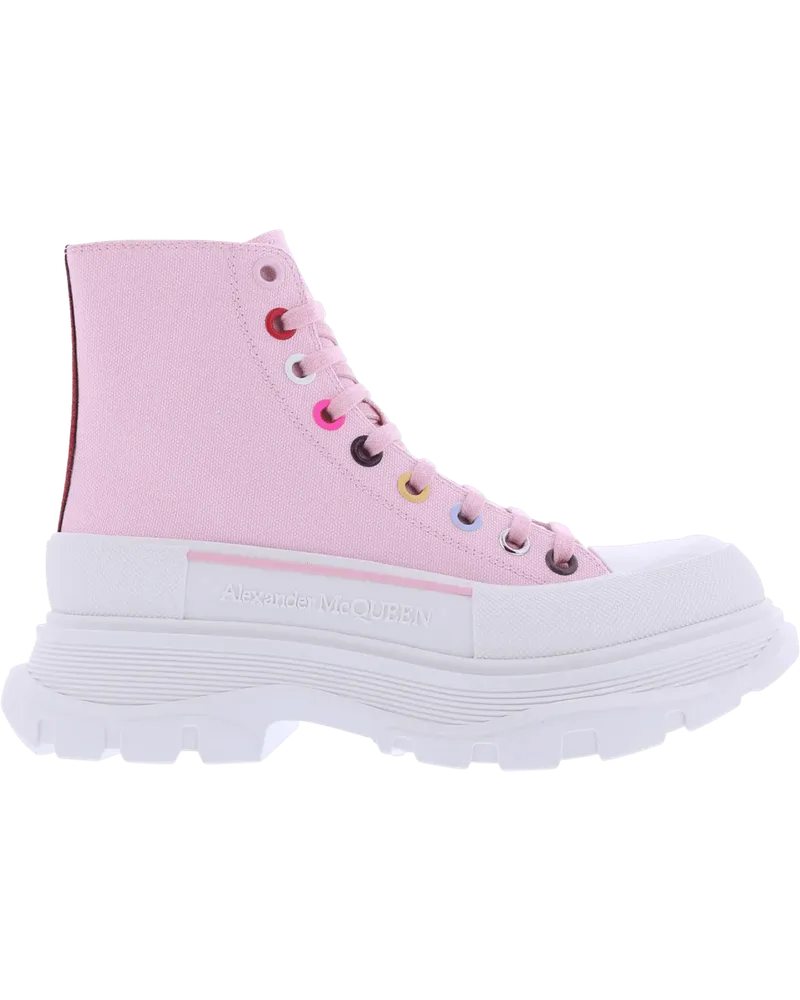 Alexander McQueen Low-Top Sneaker Dames Tread Slick Multi weiß Weiß