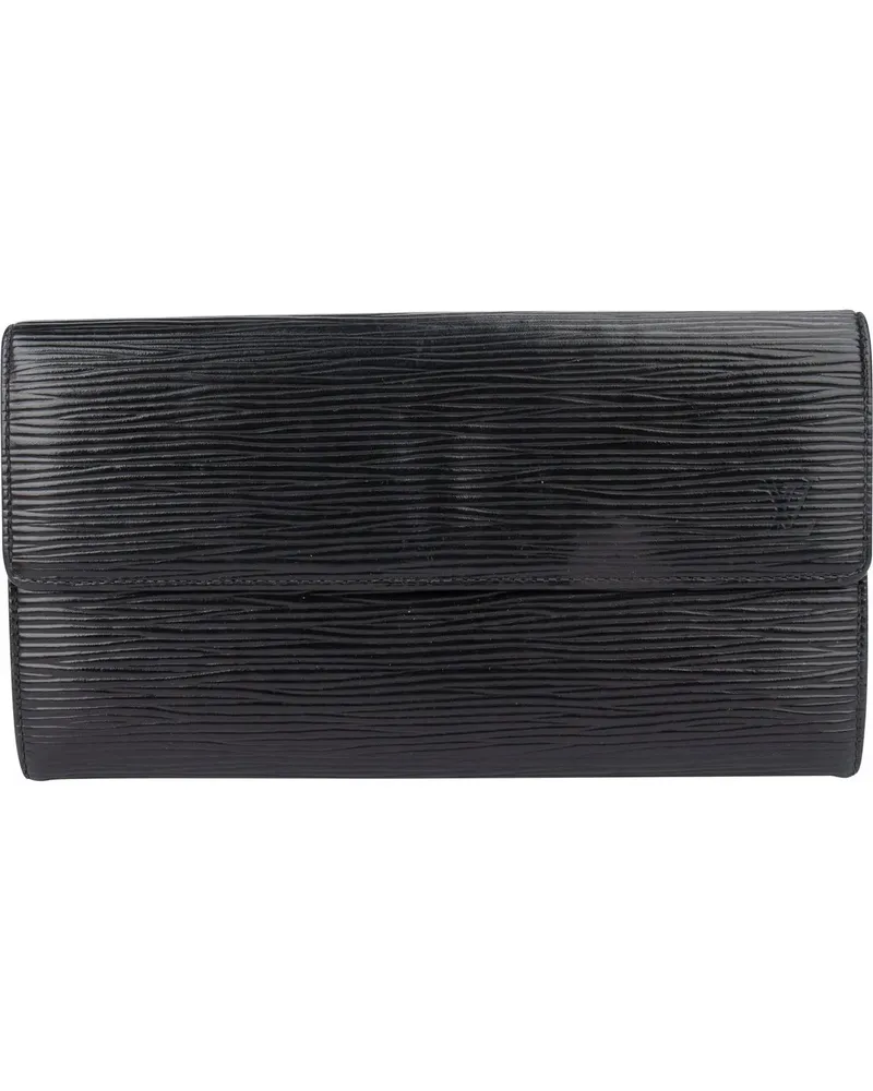 Louis Vuitton Portemonnaie  Noir Epi Leather Sarah Wallet schwarz Schwarz