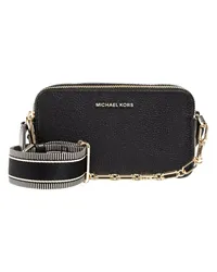 Michael Kors Crossbody Bags Jet Set Small Dbl Zp Camra Chain Crossbody Schwarz