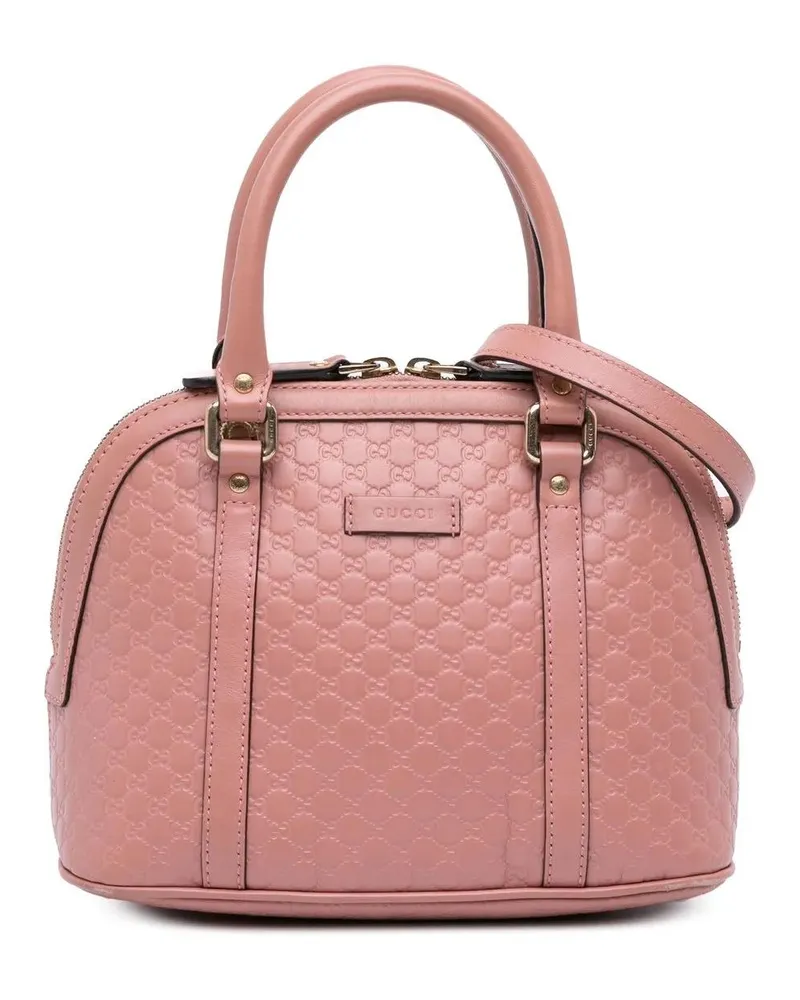 Gucci Hobo Bags Mini Microssima Dome Satchel rosa Gold