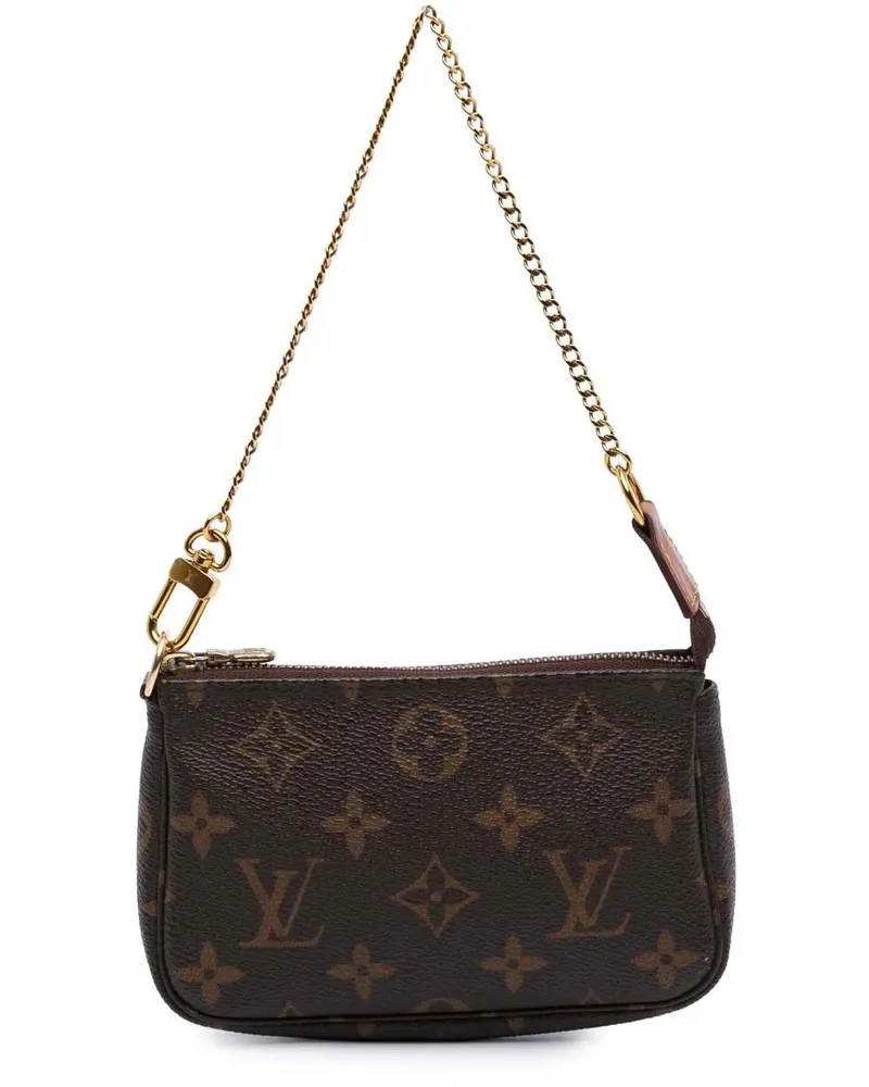 Louis Vuitton Crossbody Bags Monogram Mini Pochette Accessoires braun Braun