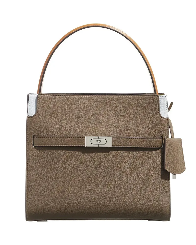 Tory Burch Crossbody Bags Lee Radziwill Pebbled Color-Block Small Double Bag bunt Bunt