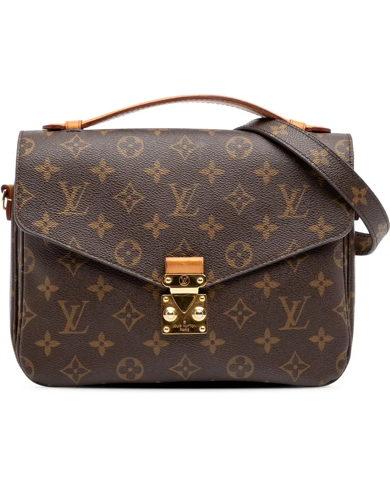 Louis Vuitton Hobo Bags 2016 Monogram Pochette Metis braun Braun