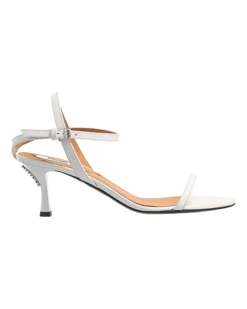 Moschino Sandalen Buckled Bow weiß Weiß